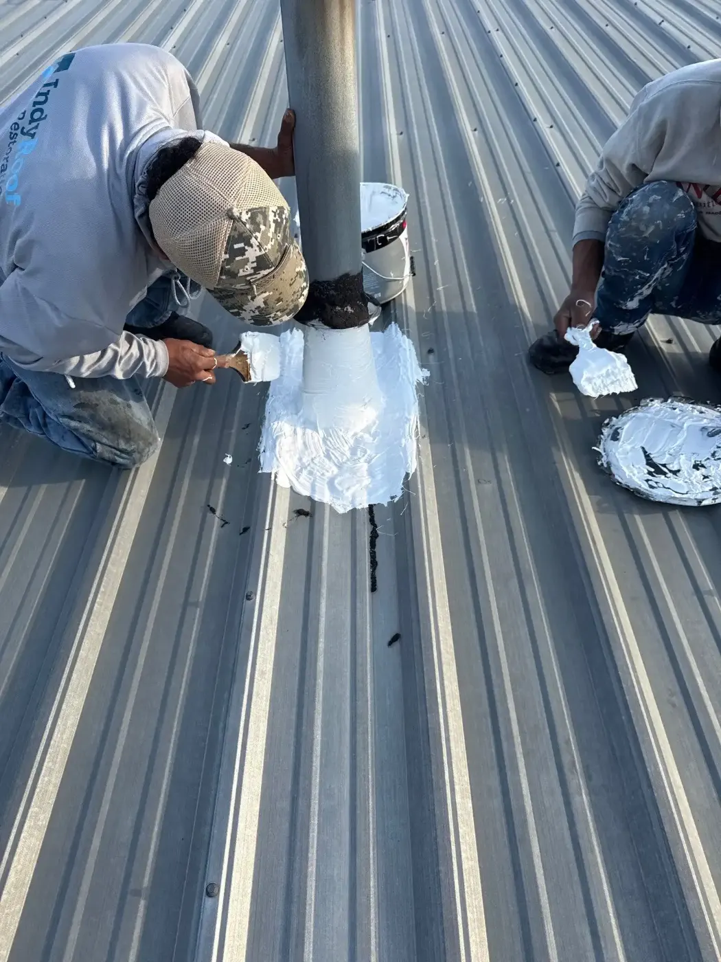 Commercial roof inspection documented in Logansport